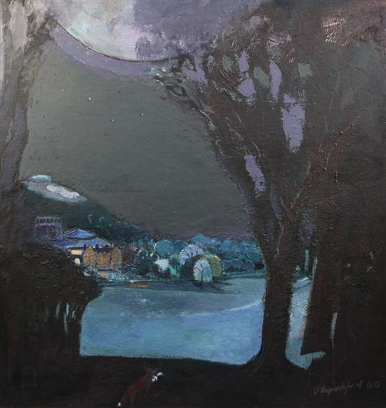 § Harold Mockford (1932-) Glyndebourne from the wood 36 x 36in.